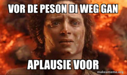 Frodo it's over it's done