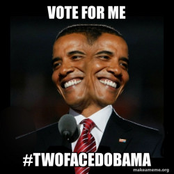 Two Faced Obama
