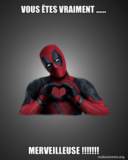 Deadpool Heart Hands