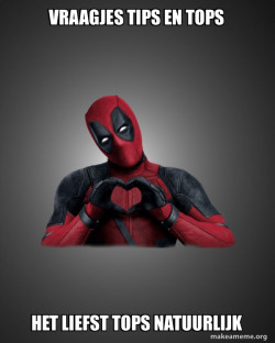 Deadpool Heart Hands
