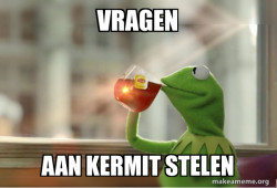 Kermit Drinking Tea