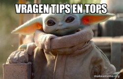 Baby Yoda looking at you