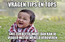 Evil, scheming toddler