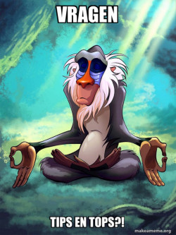 Rafiki Meditating - Lion King