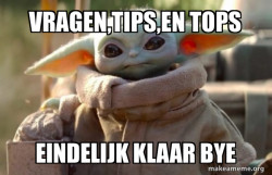 Baby Yoda looking at you