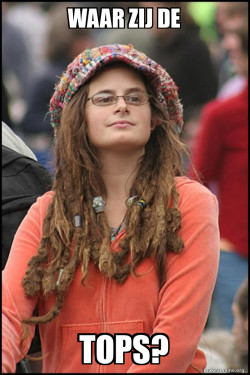 Female College Liberal - Bad Argument Hippie