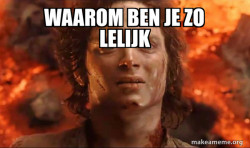 Frodo it's over it's done