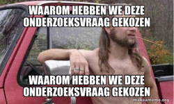 waarom hebben we deze onderzoeksvraag gekozen