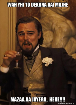 Leonardo DiCaprio Laughing Django