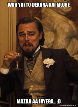 Leonardo DiCaprio Laughing Django