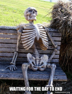 Waiting Skeleton