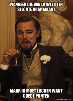 Leonardo DiCaprio Laughing Django