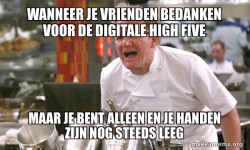 Je krijgt een digitale high five â