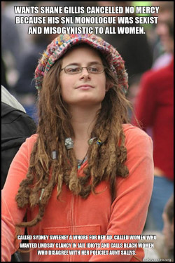 Feminists are the textbook definition of hypocrites 