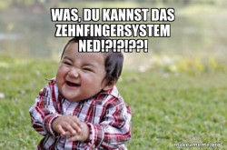Evil, scheming toddler