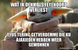 Baby Yoda looking at you