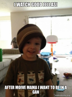A baby in a gan