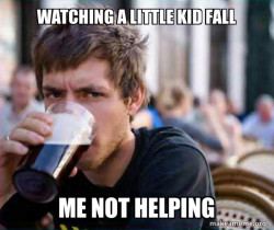 Lazy College Senior