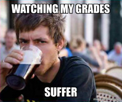 Lazy College Senior