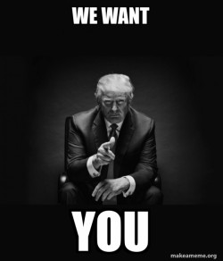 Trump Sitting In Chair - I Am In Their Way