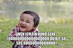 Evil, scheming toddler