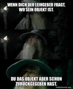 Confused Gandalf