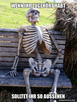 Waiting Skeleton