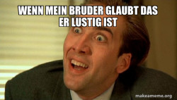 Sarcastic Nicholas Cage