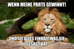 Contemplative Lion