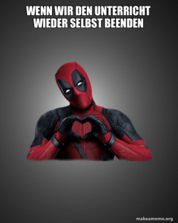 Deadpool Heart Hands