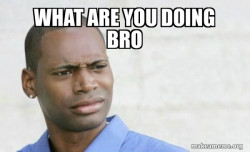 Confused Black Man