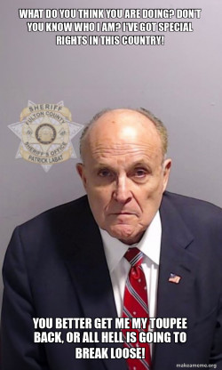 Rudy Giuliani Mugshot