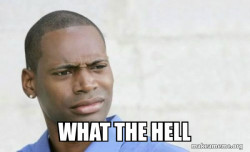 Confused Black Man