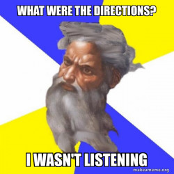 Advice God