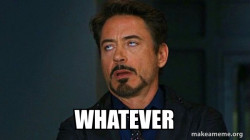 Tony Stark Eye Roll