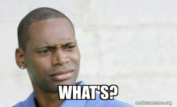 Confused Black Man