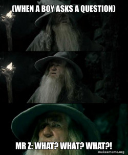Confused Gandalf