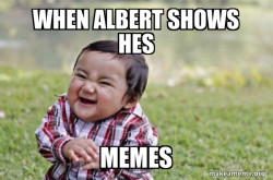 Evil, scheming toddler
