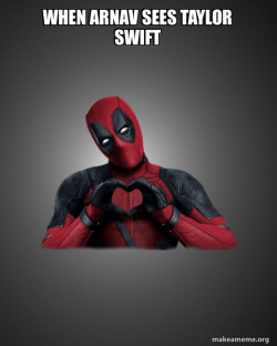 Deadpool Heart Hands