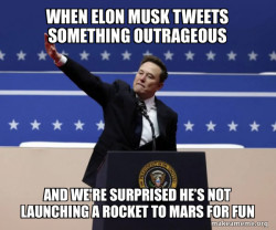 Make a meme Elon Musk salute the irony between dictatorships And the rise of viral Internet clips