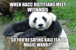 HACC PYP dietitians trying to secure NDIS access for patients