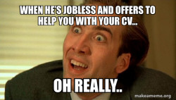 Sarcastic Nicholas Cage