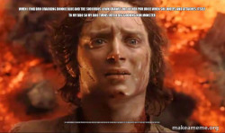 Frodo it's over it's done