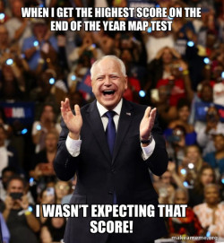 Happy Tim Walz