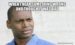 Confused Black Man
