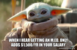 Baby Yoda looking at you