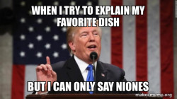 with the word niones
