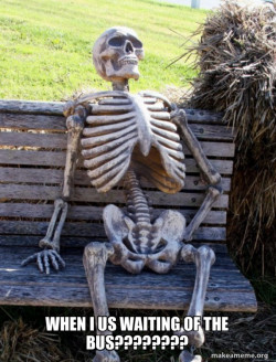 Waiting Skeleton