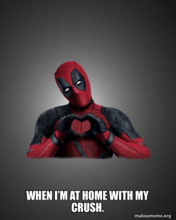 Deadpool Heart Hands
