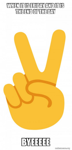 Peace Sign Emoji